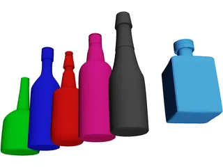 Bottles 3D Model