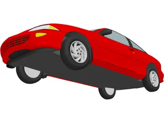 Chevrolet Cavalier Coupe (1998) 3D Model