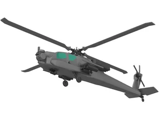 Boeing AH-64 Apache 3D Model