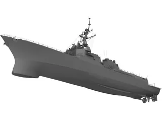 DDG-81 Winston Churchill 3D Model