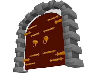 Archway Door 3D Model