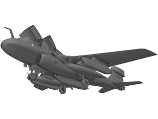 Grumman EA-6B Prowler 3D Model