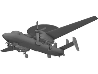 Grumman E-2C Hawkeye 3D Model