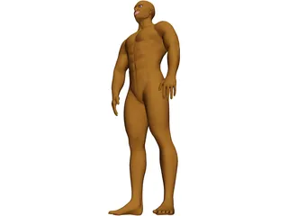 Muscle Man 3D Model