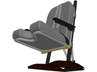 Pilot Seat 3D Model