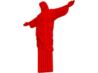 Christ Statue in Rio 3D Model