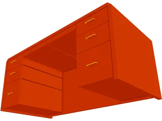 Desk 3D Model