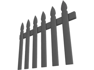 Fence Picket 3D Model