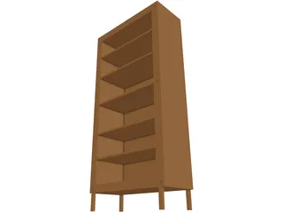 Bookshelf 3D Model