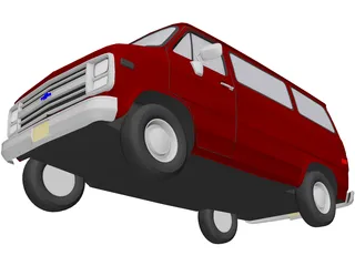 Chevrolet Van (1985) 3D Model