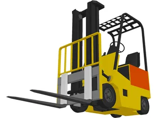 Forklift Yale Yard 3D Model