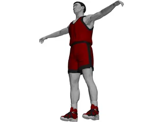 Basketball Player 3D Model