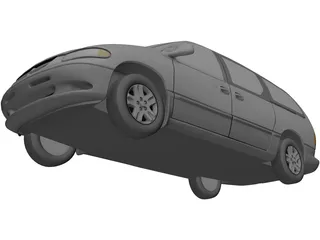 Dodge Caravan (1996) 3D Model