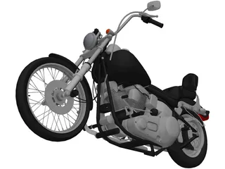 Harley-Davidson Softail (1987) 3D Model