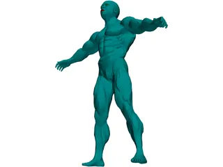 Muscle Man 3D Model