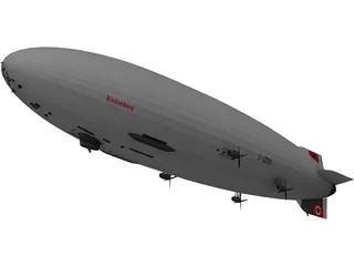 Hindenburg Blimp 3D Model