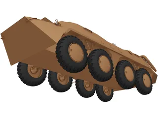 BTR-70 3D Model