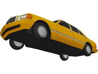 Mercedes-Benz SEL (1990) 3D Model
