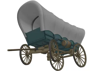 Conestoga Coach 3D Model