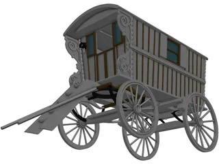 Gipsy Coach 3D Model