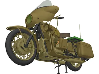 Moto Guzzi 700cc 3D Model