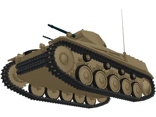 Panzer II 3D Model