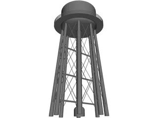 Water Tower 3D Model