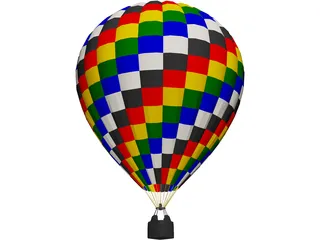 Hot Air Balloon 3D Model