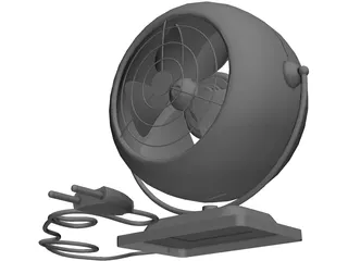 Portable Fan 3D Model