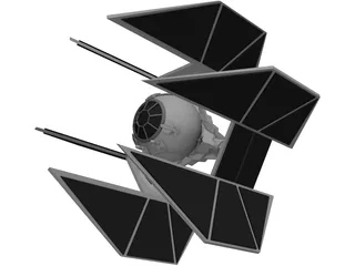 Star Wars Tie Defender 3D Model