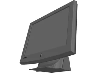 Monitor Computer Flat Screen 3D Model