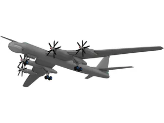 Tupolev Tu-95 Bear 3D Model