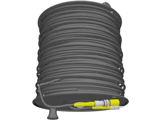 Fiber Optic Cable 3D Model