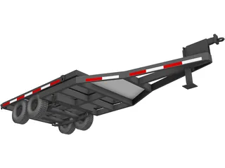 Flatbed Trailer 3D Model