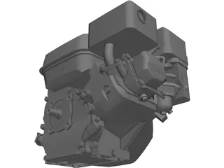 Honda GX160 Engine 3D Model