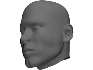 Man Head 3D Model