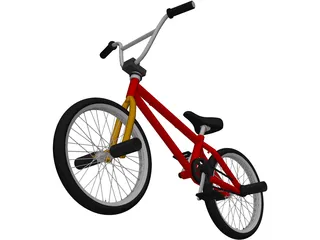 BMX Flame Bike 3D Model