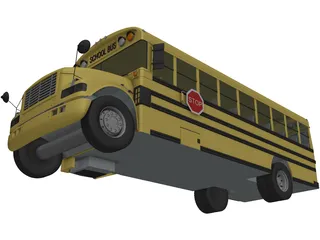 School Bus 3D Model