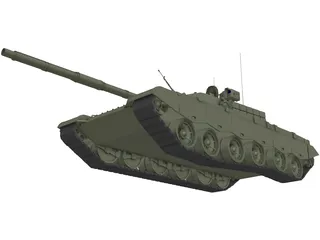 ZTZ-99 Chinese MBT 3D Model