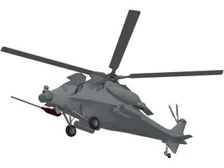 CAIC WZ-10 Gunship 3D Model
