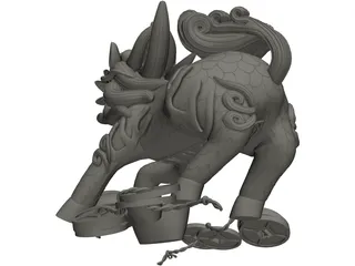 China Dragon 3D Model