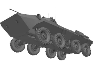 BTR-90 3D Model