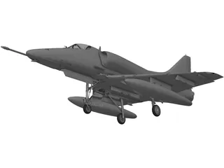 A-4 Skyhawk 3D Model