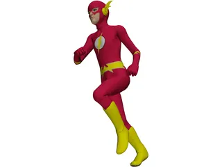 Flash Super Hero 3D Model