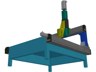 Milling Machine 3D Model