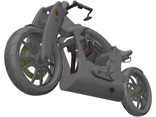 Motorcycle Yokohama 3D Model