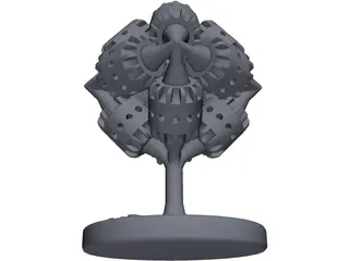 Mendell Brain Gear 3D Model