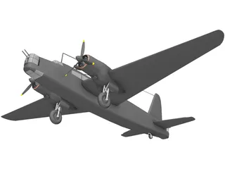 Vickers Wellington MK.III 3D Model