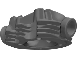 Engine Head Brough Superior 680 3D Model