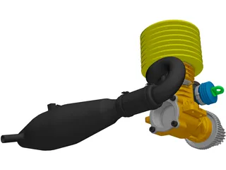RC Engine 3D Model